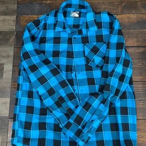 Blue Under Armour Flannel Shirt